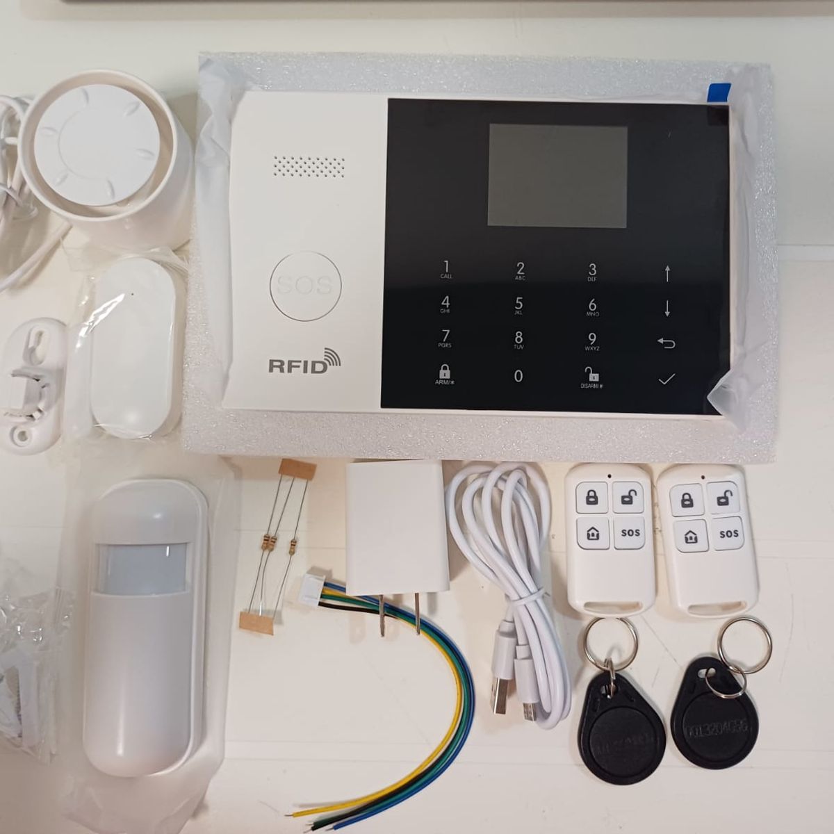 GENERICO - KIT ALARMA INTELIGENTE APP TUYA INALAMBRICA CASA OFICINA WIFI 4G GSM