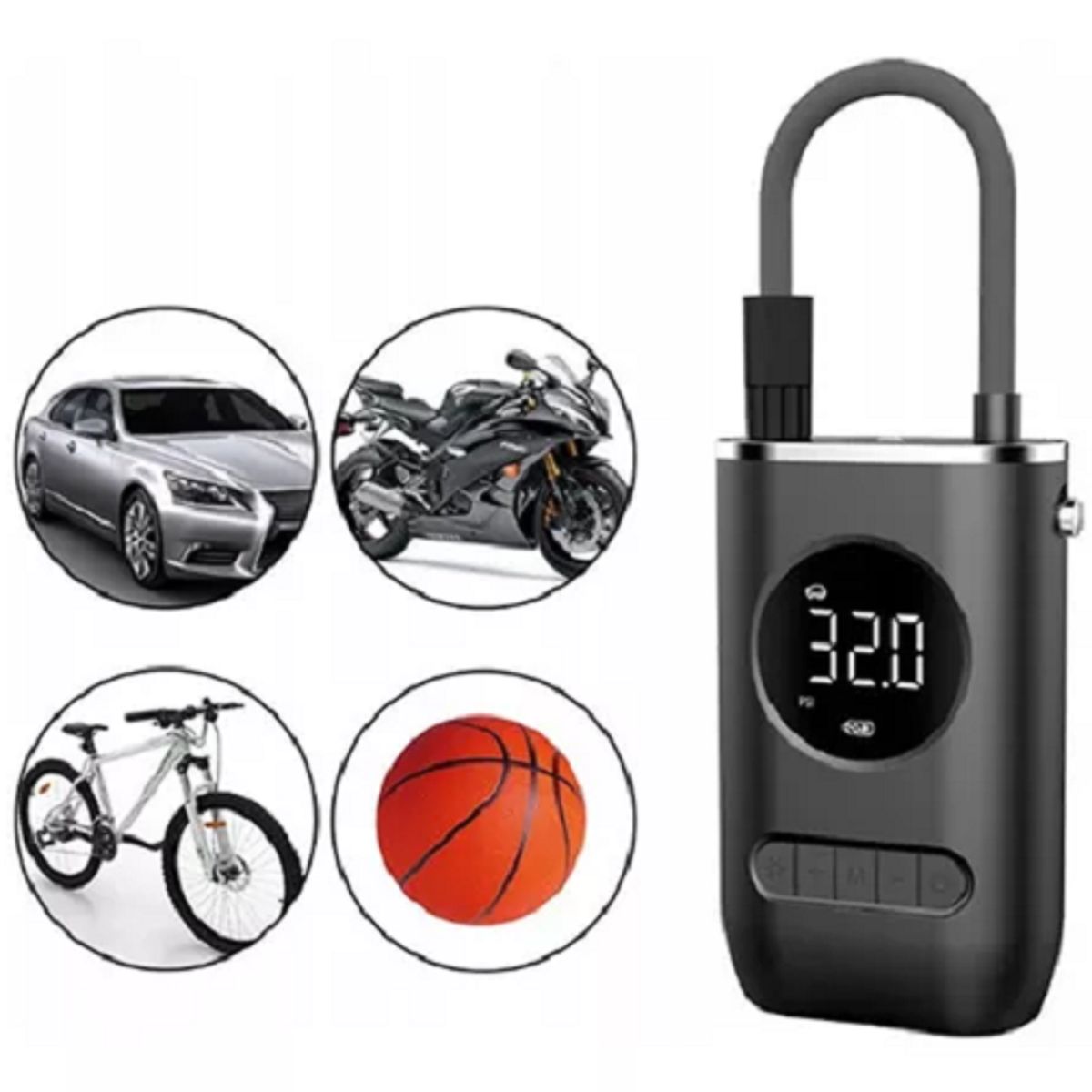 GENERICO - Mini Compresor De Aire Eléctrico Recargable Inalámbrico