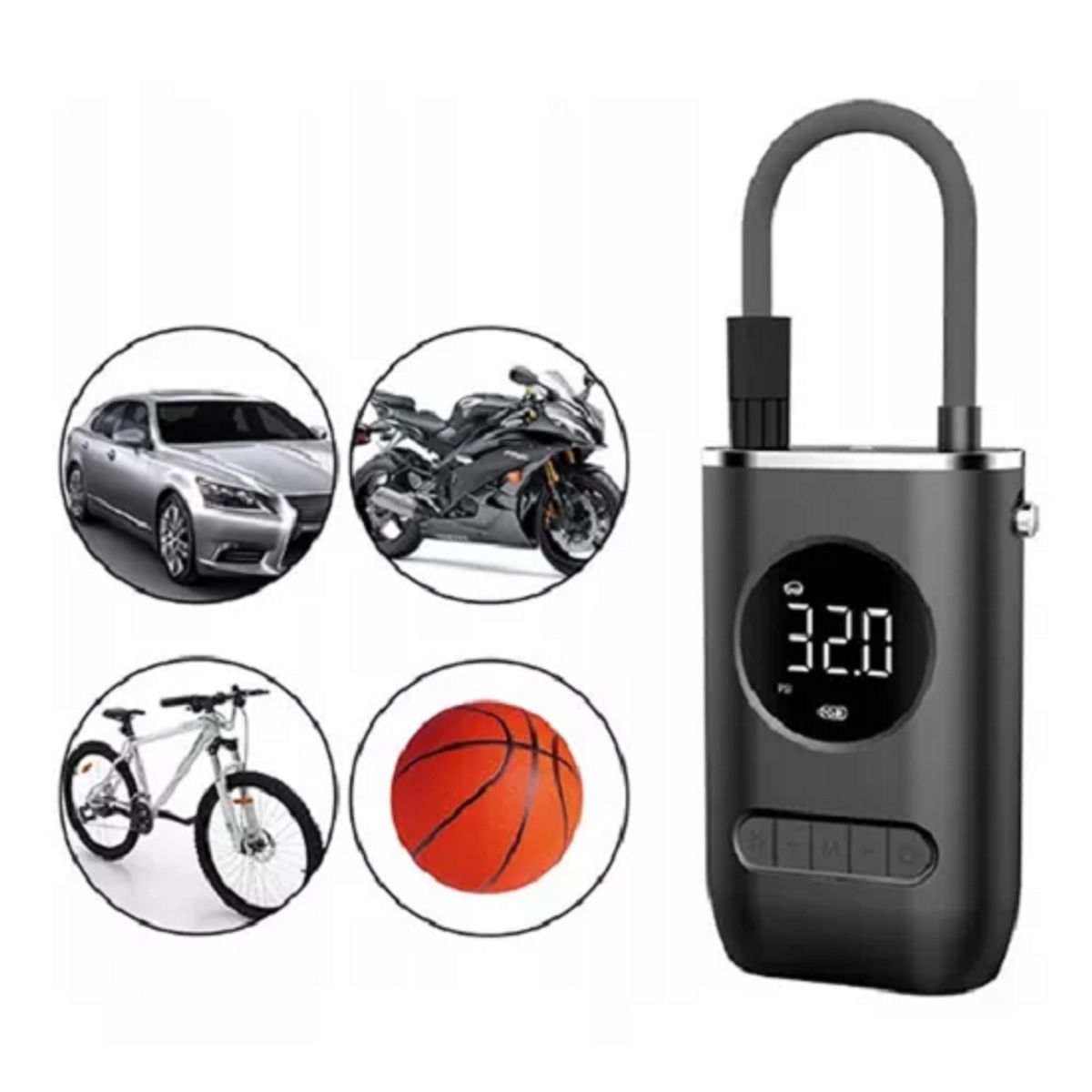 GENERICO - Mini Compresor De Aire Eléctrico Recargable Inalámbrico