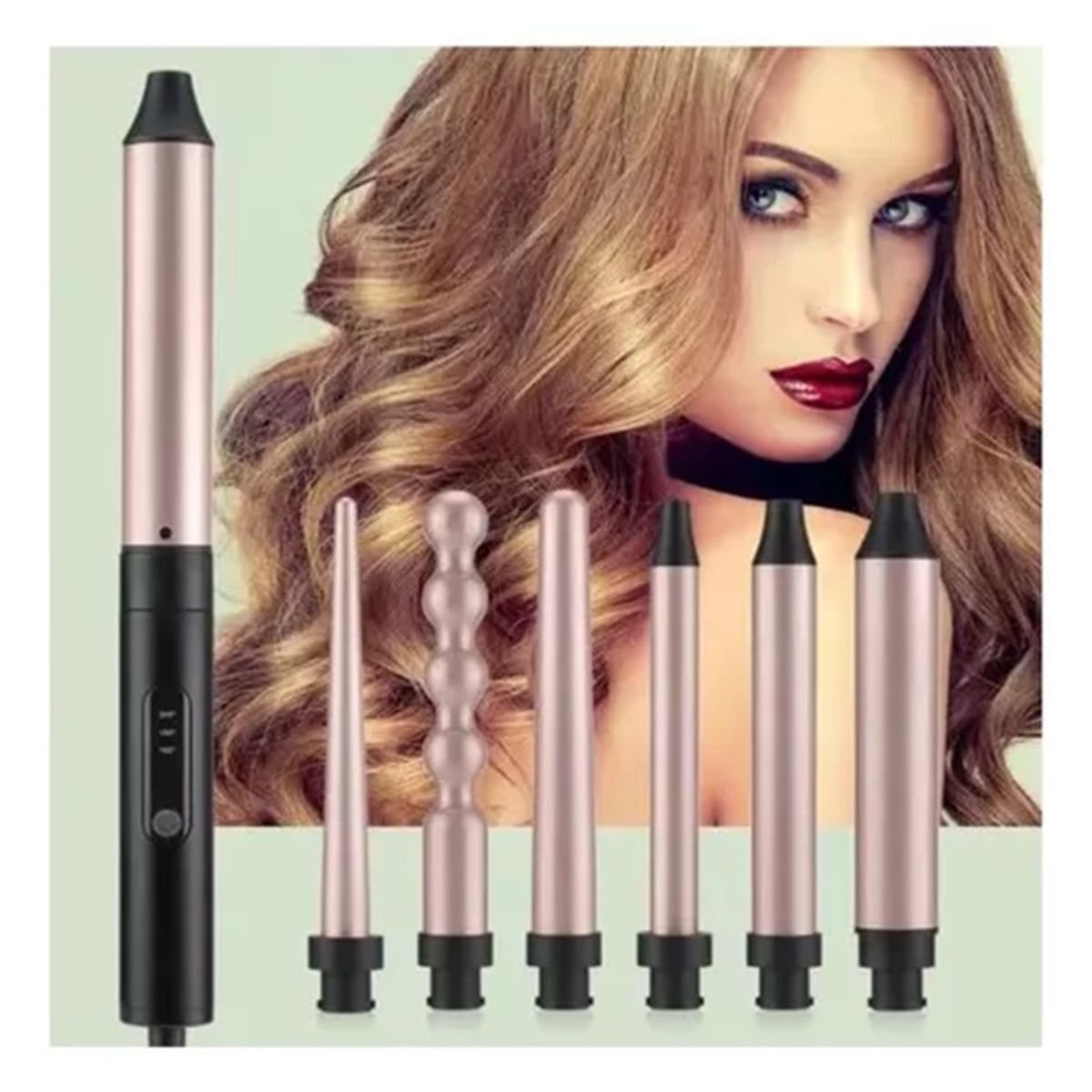 GENERICO - Pinza Rizadora Cabello profesional 6 en 1