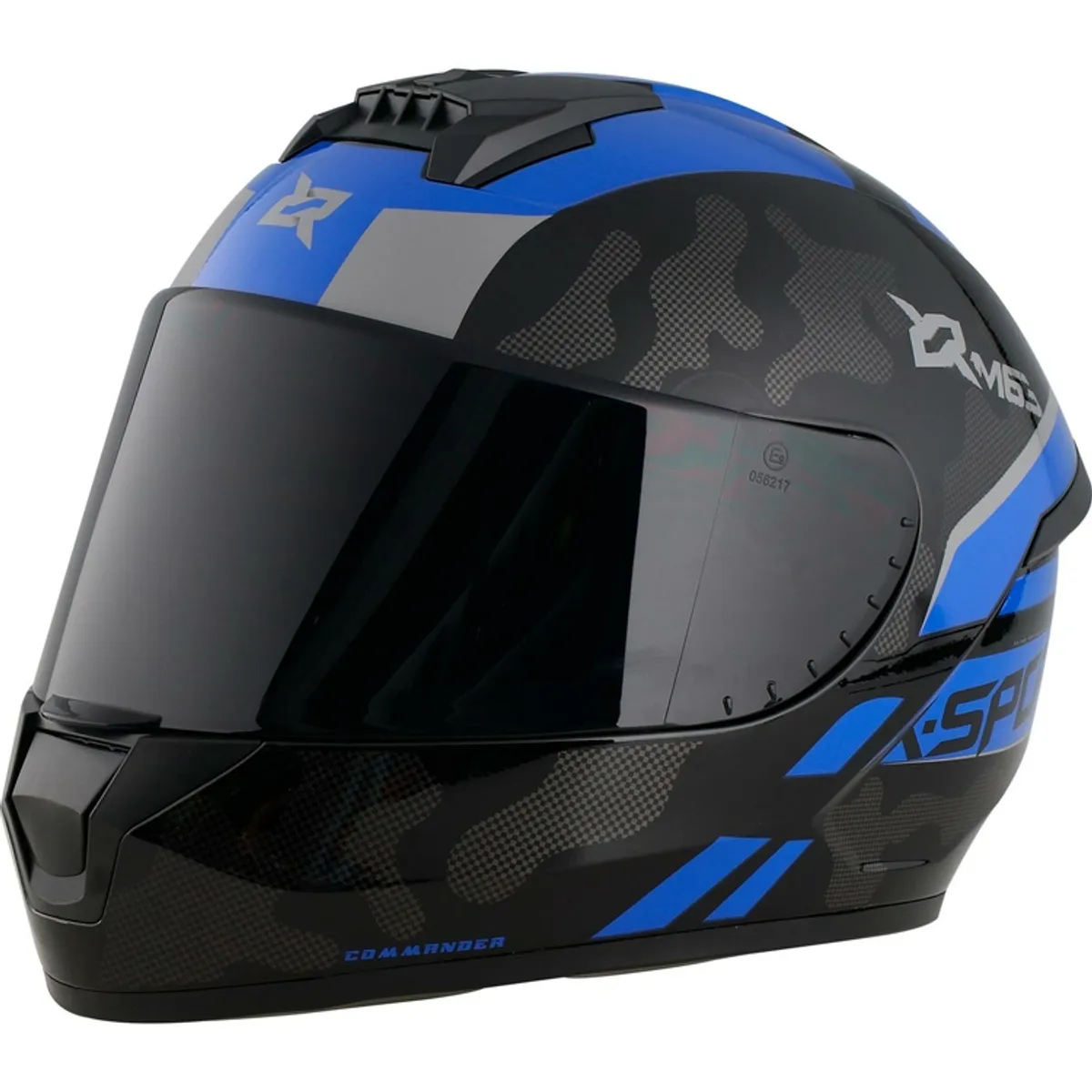 X SPORTS - CASCO X SPORTS M63 CERTIFICAD DOT COMANDER AZUL BRILLO TLL M