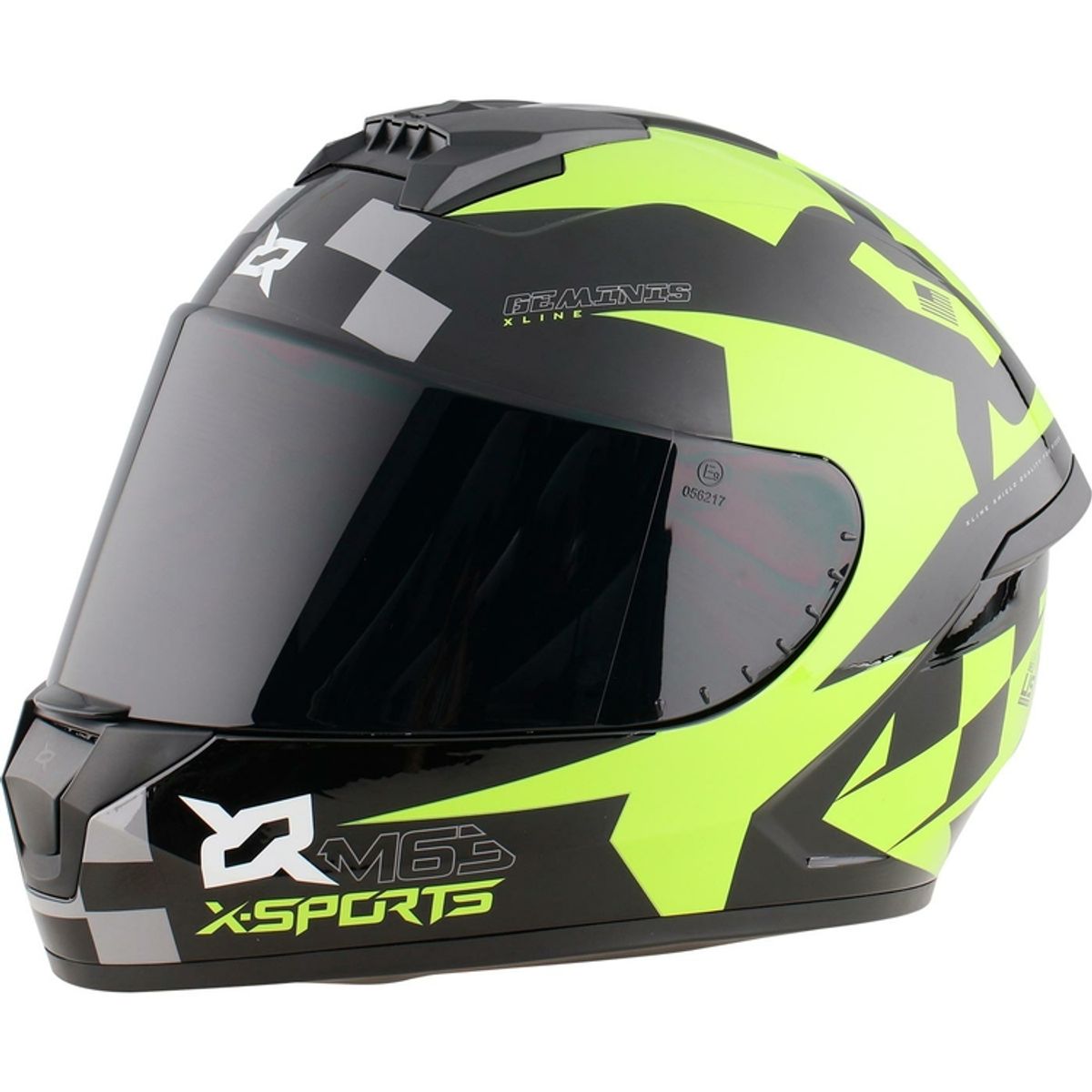 X SPORTS - CASCO X SPORTS M63 CERTIFICAD DOT GEMINIS NEGRO BRILLO TLL M