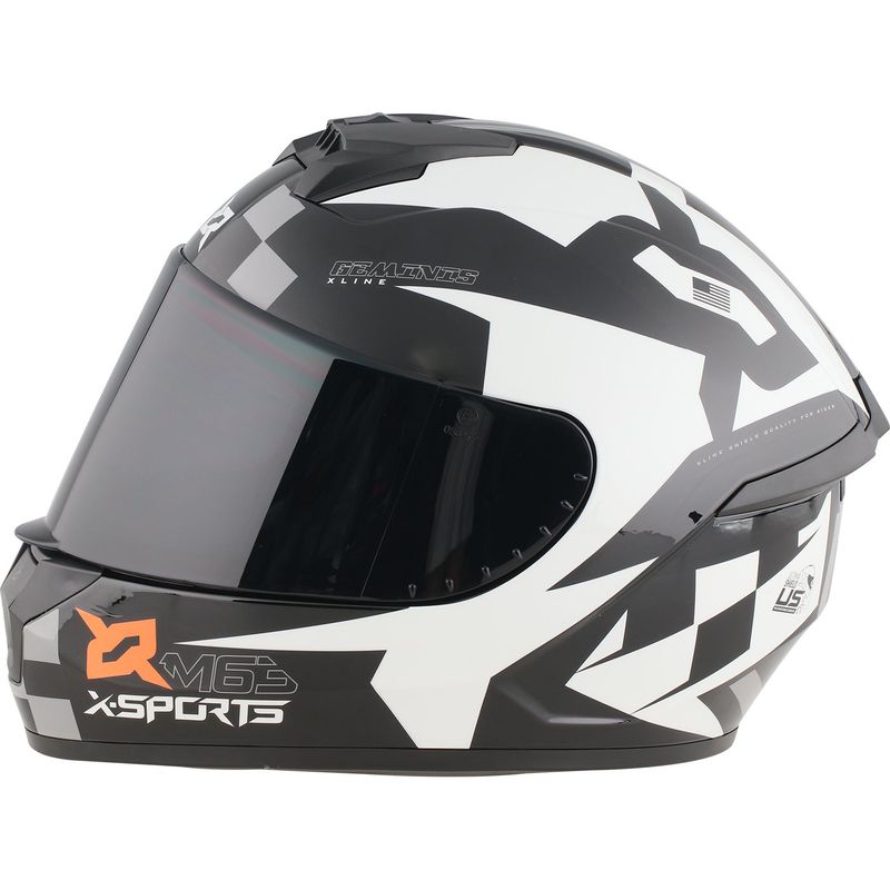 X SPORTS - CASCO X SPORTS M63 CERTIFICAD DOT GEMINIS BLANCO BRILL TLL S