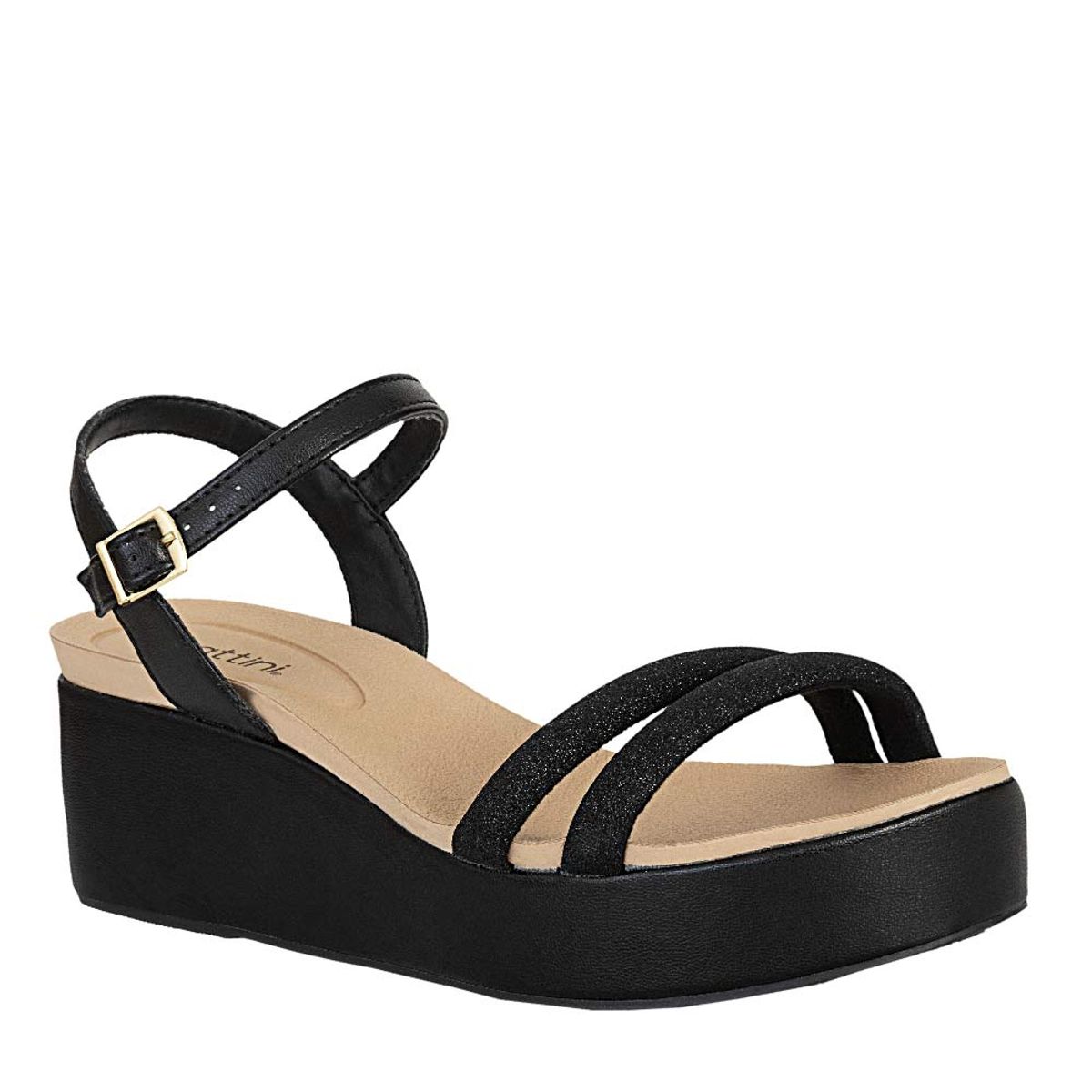 FRATTINI - Plataforma de Mujer marca FRATTINI en Color NEGRO  / SAND.8407121