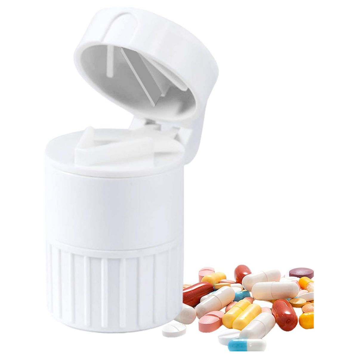 ONE PIXEL - Pastillero Triturador Cortador Divide Pastillas Medicamentos