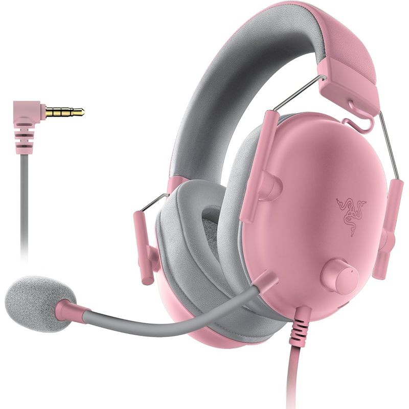 RAZER - Diadema Gamer Razer BlackShark V2 X sonido envolvente 7.1 Rosa.