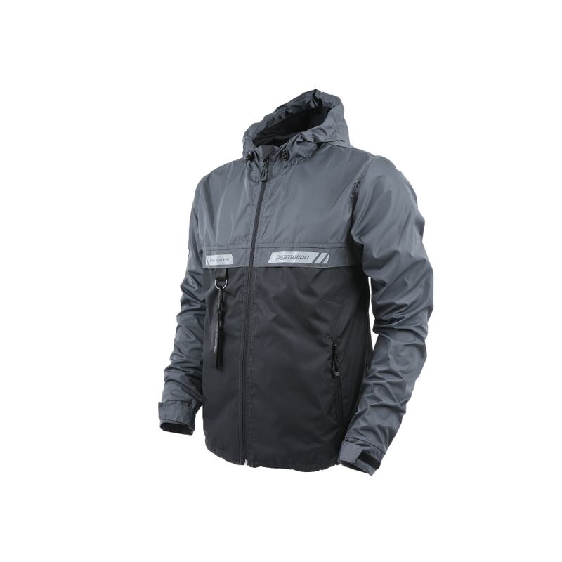 PIGMALION - Cortavientos Para Moto Euro Gris Negro Pigmalion