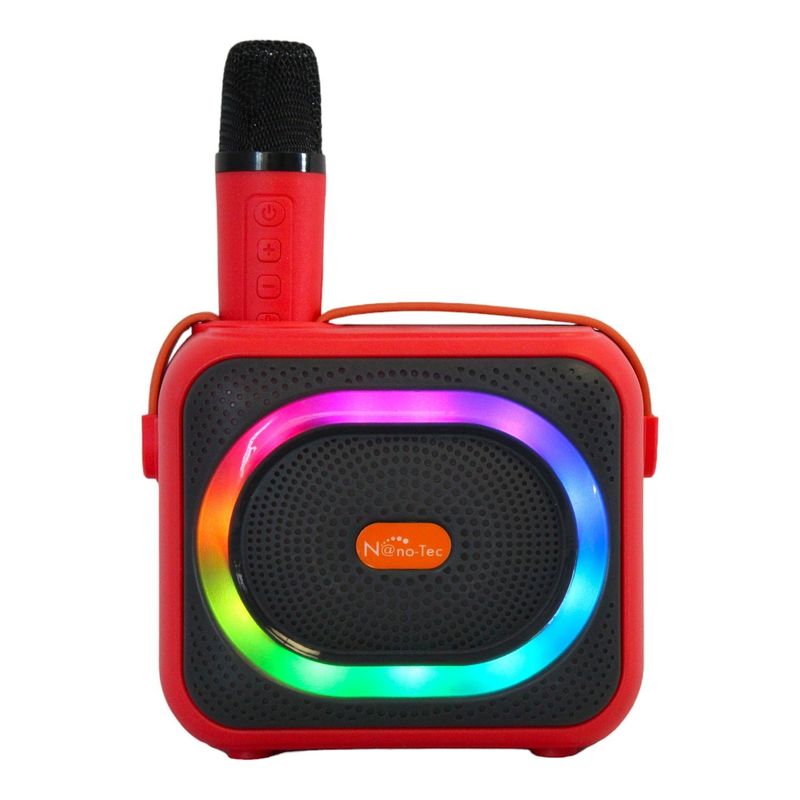GENERICO - Parlante Bluetooth Portatil Con Microfono Y Luces RGB