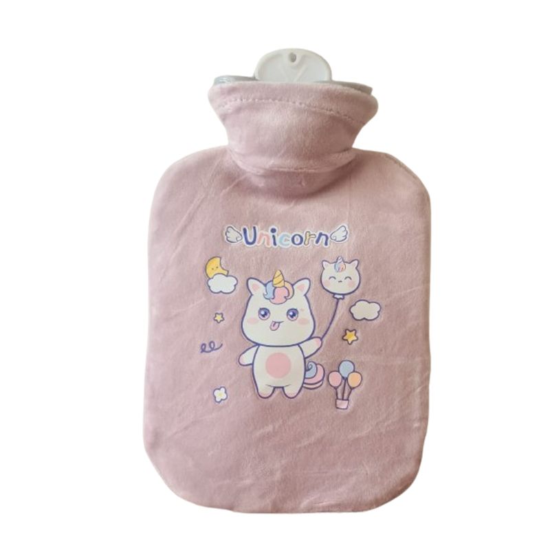 GENERICO - Bolsa de Agua Caliente Térmica con Funda Terciopelo_.