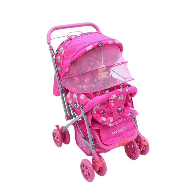 BEBESITOS - COCHE PARA BEBÉ REVERSIBLE ESTAMPADO MARCA BEBESITOS