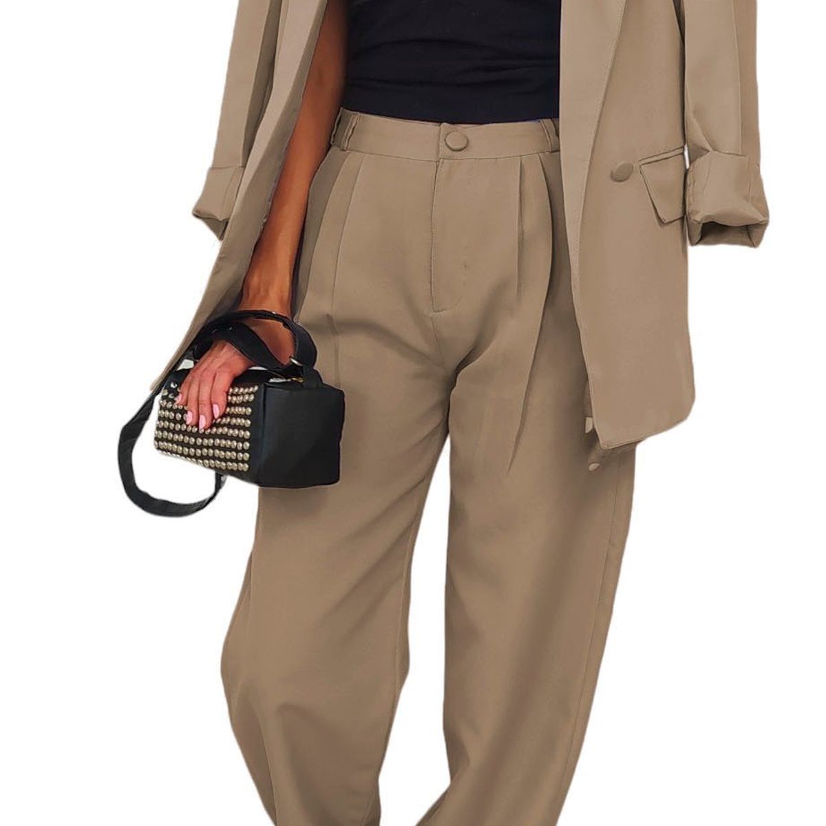 ASTRONAUT - Conjunto Traje para Mujer Pantalon y Blazer Chaqueta Formal Informal_.