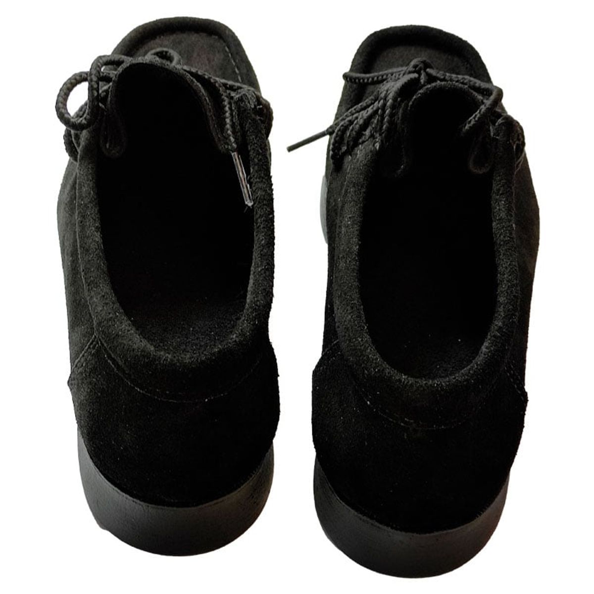 PATICUEROS - Paticueros Zapatos En Cuero Gamuza Negra Estilo Abuelo