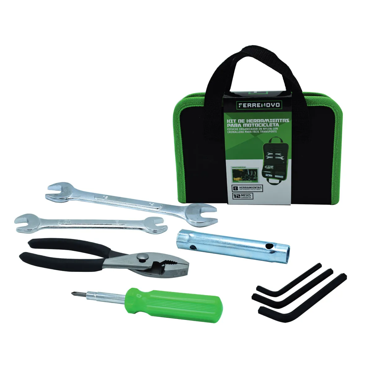 FERRENOVO - Kit De Reparación De Motocicleta 8 Piezas Ferrenovo