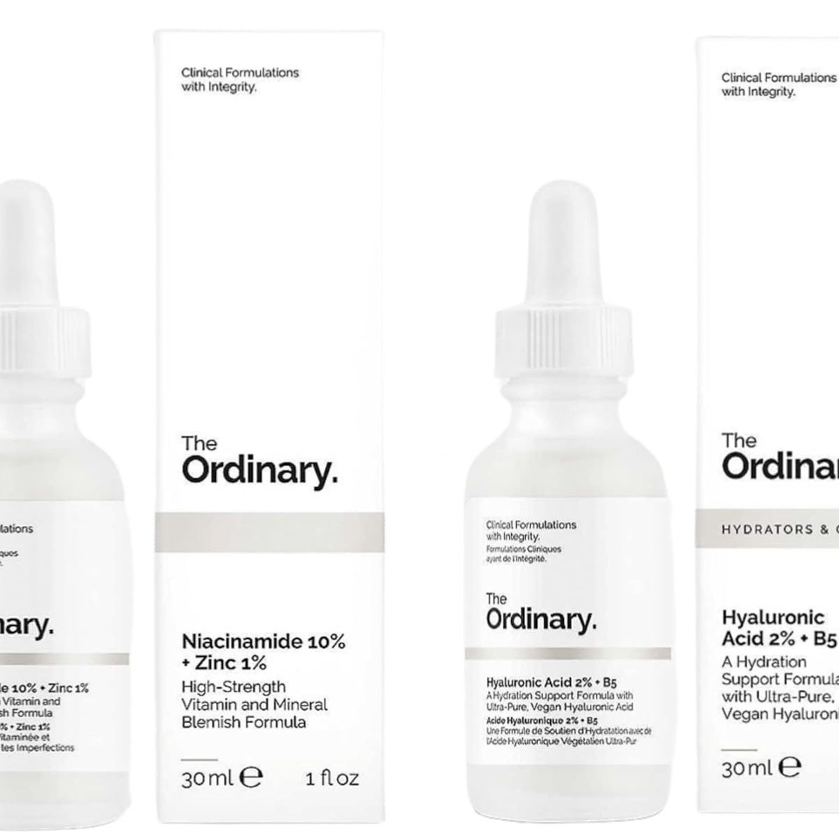 THE ORDINARY - Kit Ácido Hialurónico 2 + B5 Y Niacinamida 10 + Zinc 1