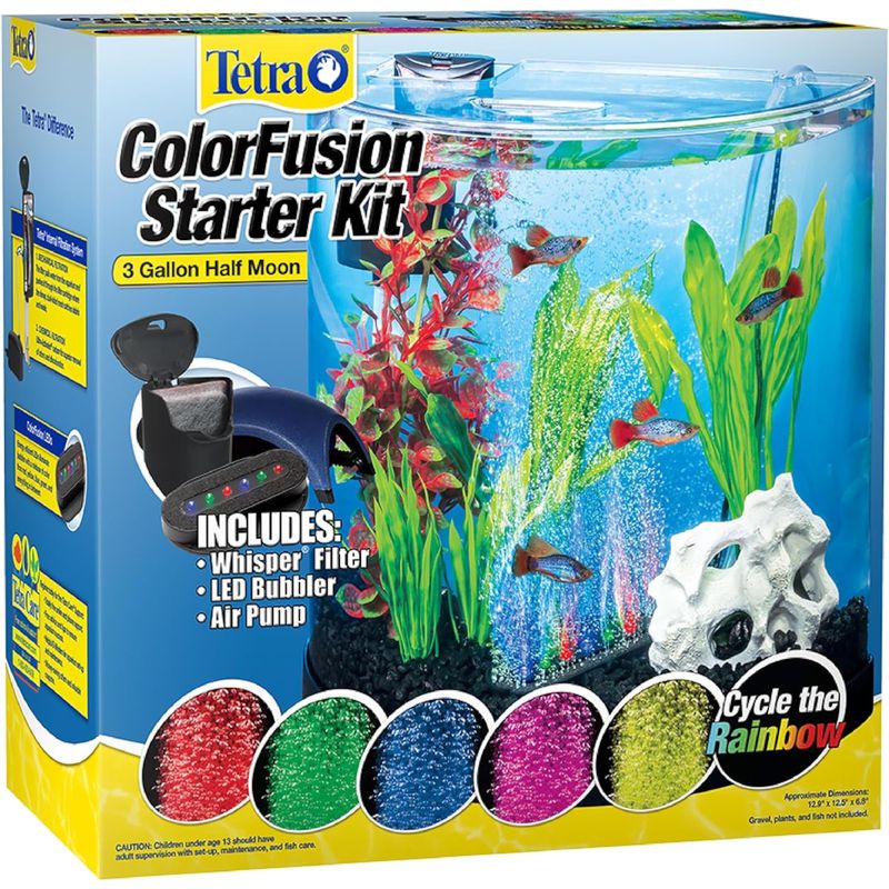 TETRA - Acuario completo 3GL 11L original pecera kit acrílico peces
