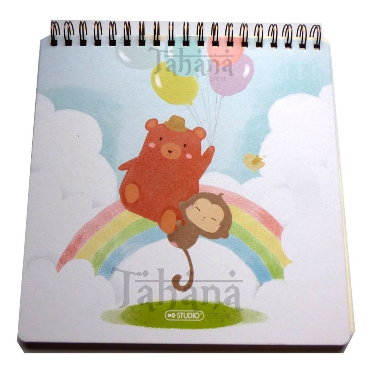 GENERICO - Block Bitácora Dibujo Lápiz Y Colores para niños arcoiris