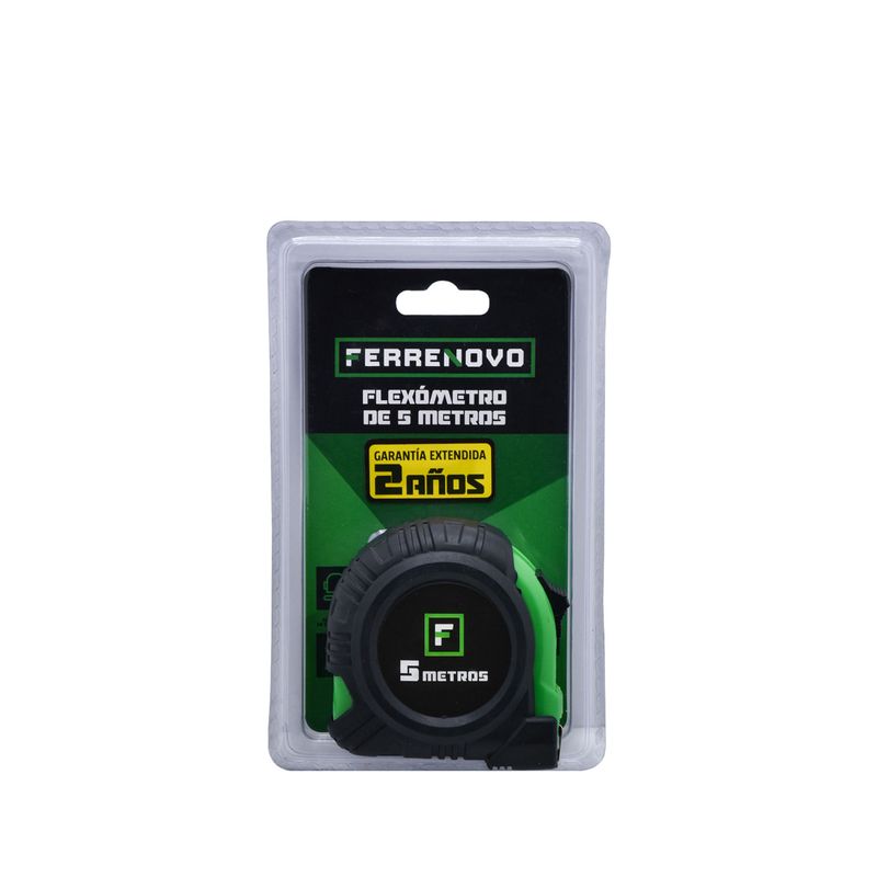 FERRENOVO - Flexómetro Ferrenovo 5 Metros x 19 mm en Clamshell