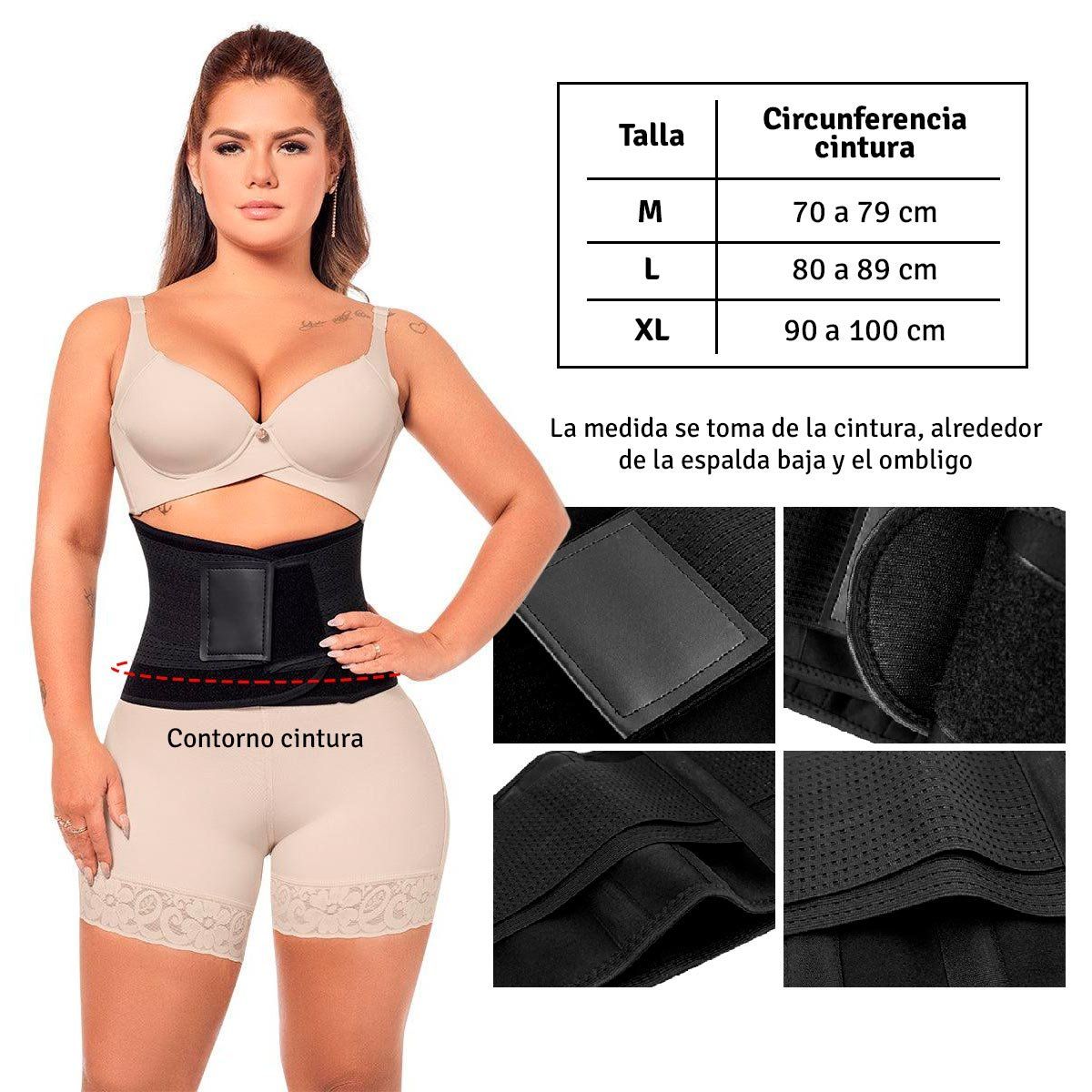 COMPRALOENCASA COM - Cinturilla Avispa Doble Compresión Unisex Faja Neopreno MR-11