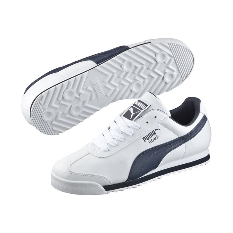 PUMA - Tenis Puma Para Hombre Roma Basic Blanco
