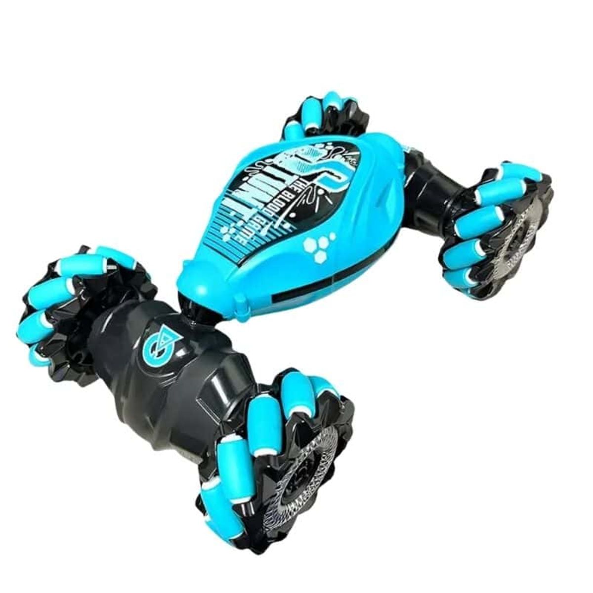 GENERICO - Carro acrobático 4x4 Control remoto sensor manilla azul.-