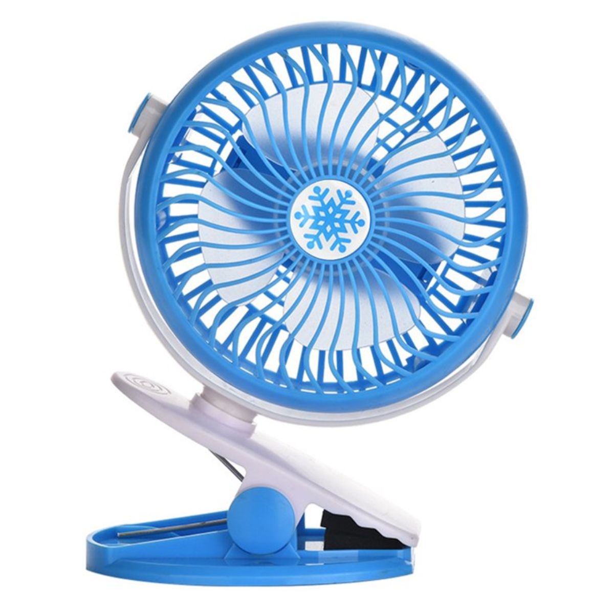 GENERICO - Ventilador Recargable 4 Aspa Soporte Clip Escritorio 3 Nivel