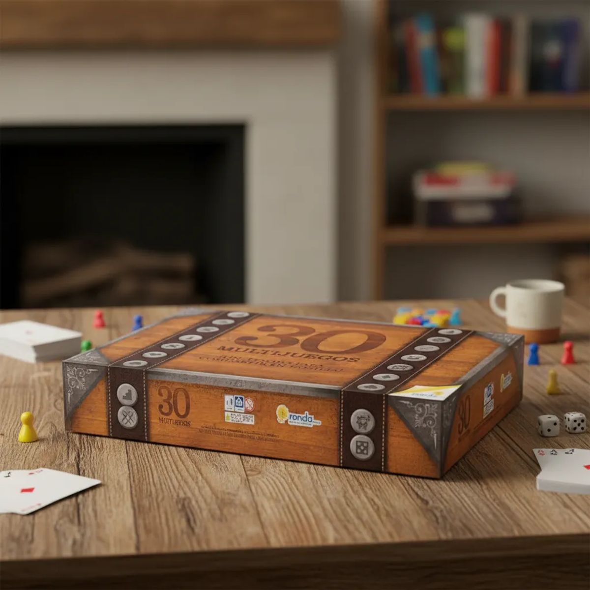 RONDA - Juego De Mesa Multijuegos X 30 Juegos Para Familia Niños
