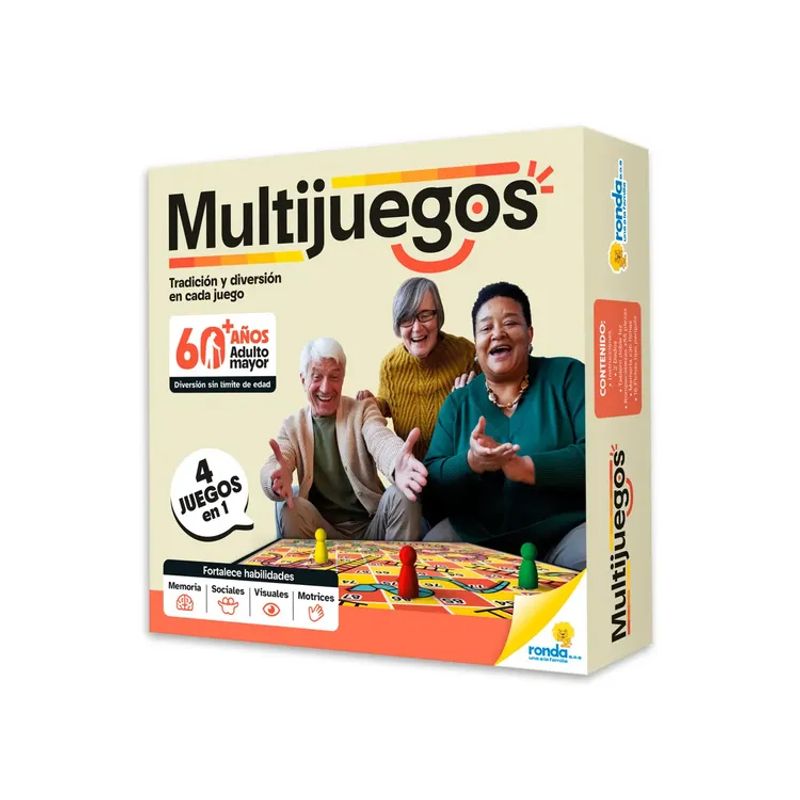 RONDA - Juego De Mesa Multijuegos Diversión Para Adultos Mayores