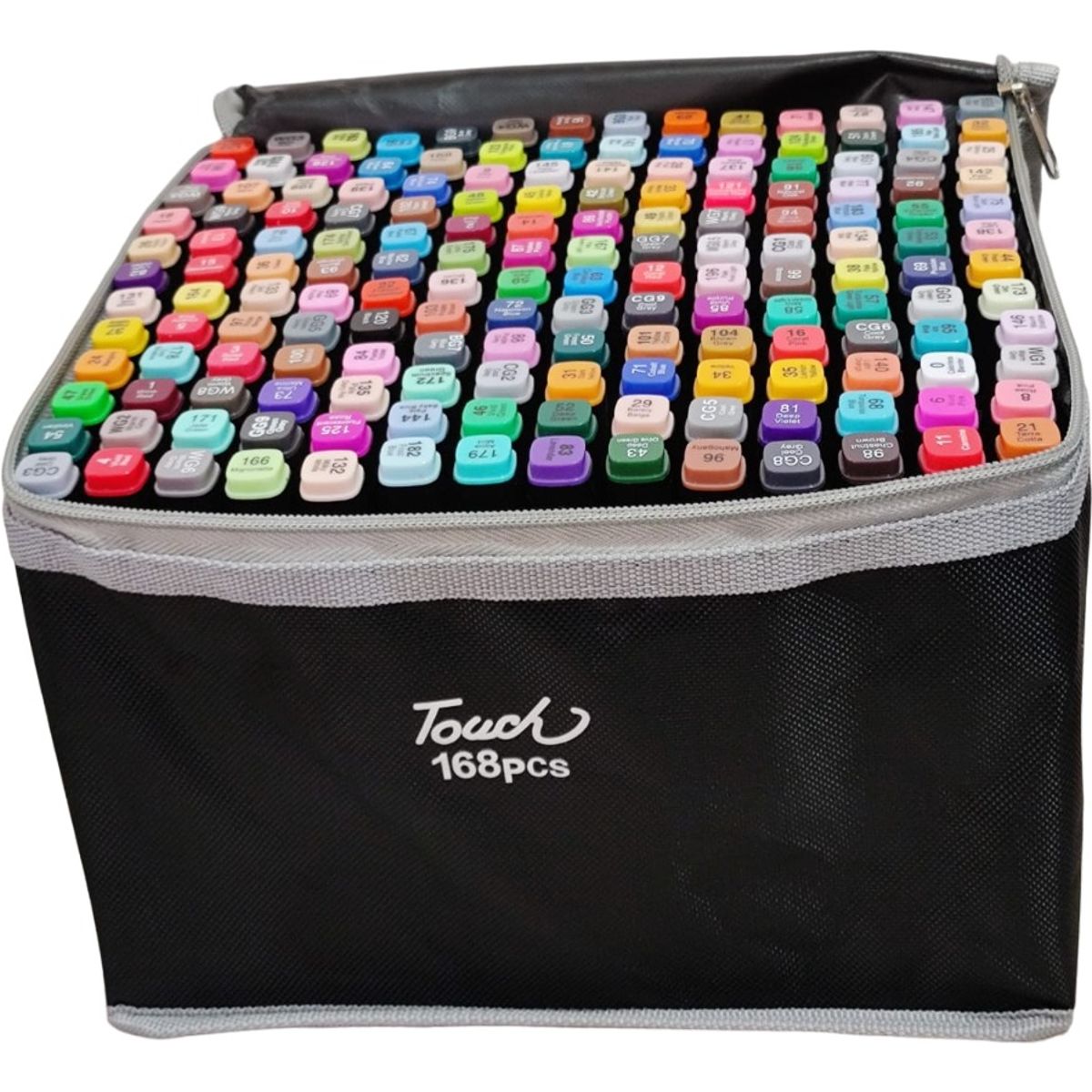 TOUCH - Marcadores Set X168 Base Alcohol Resaltadores Doble Punta