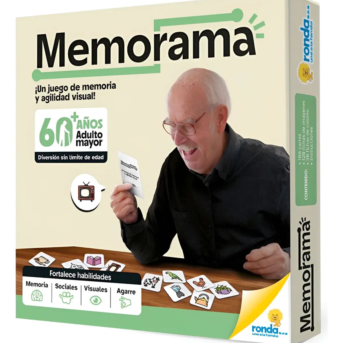 RONDA - Juego De Mesa Memorama Visual Para Adultos Mayores +60