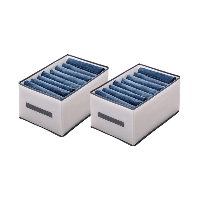 GENERICO - ORGANIZADOR ALMACENAMIENTO DIVISOR PLEGABLE DE ROPAJEANSPLANTALÓN X2