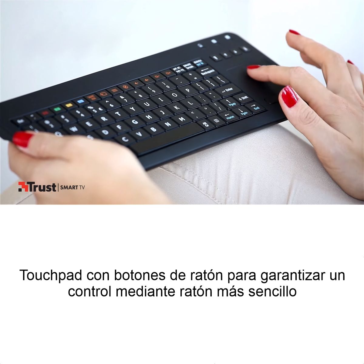 TRUST - Teclado Trust Inalámbrico Con Touchpad Para Samsung Smart TV