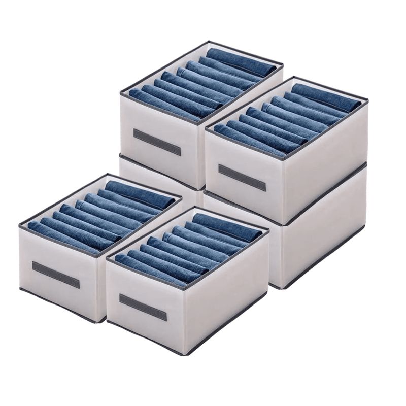 GENERICO - ORGANIZADOR ALMACENAMIENTO DIVISOR PLEGABLE DE ROPAJEANSPLANTALÓN X6