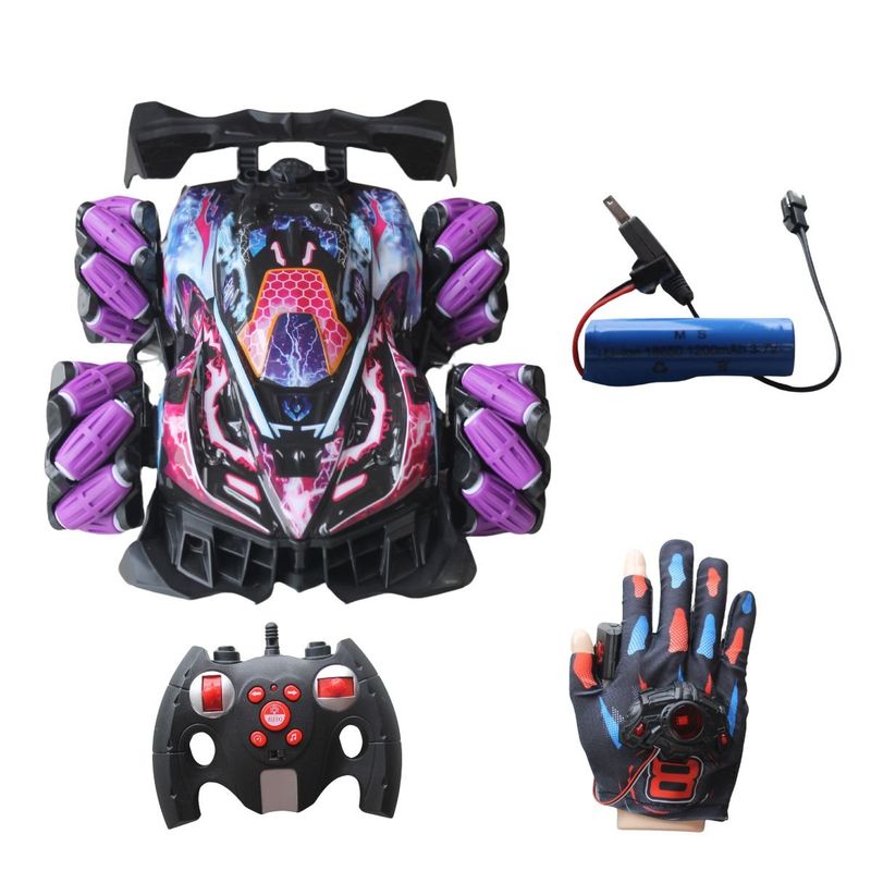 GENERICO - Carro Control Remoto Racing Luz Vapor Super Drift Morado