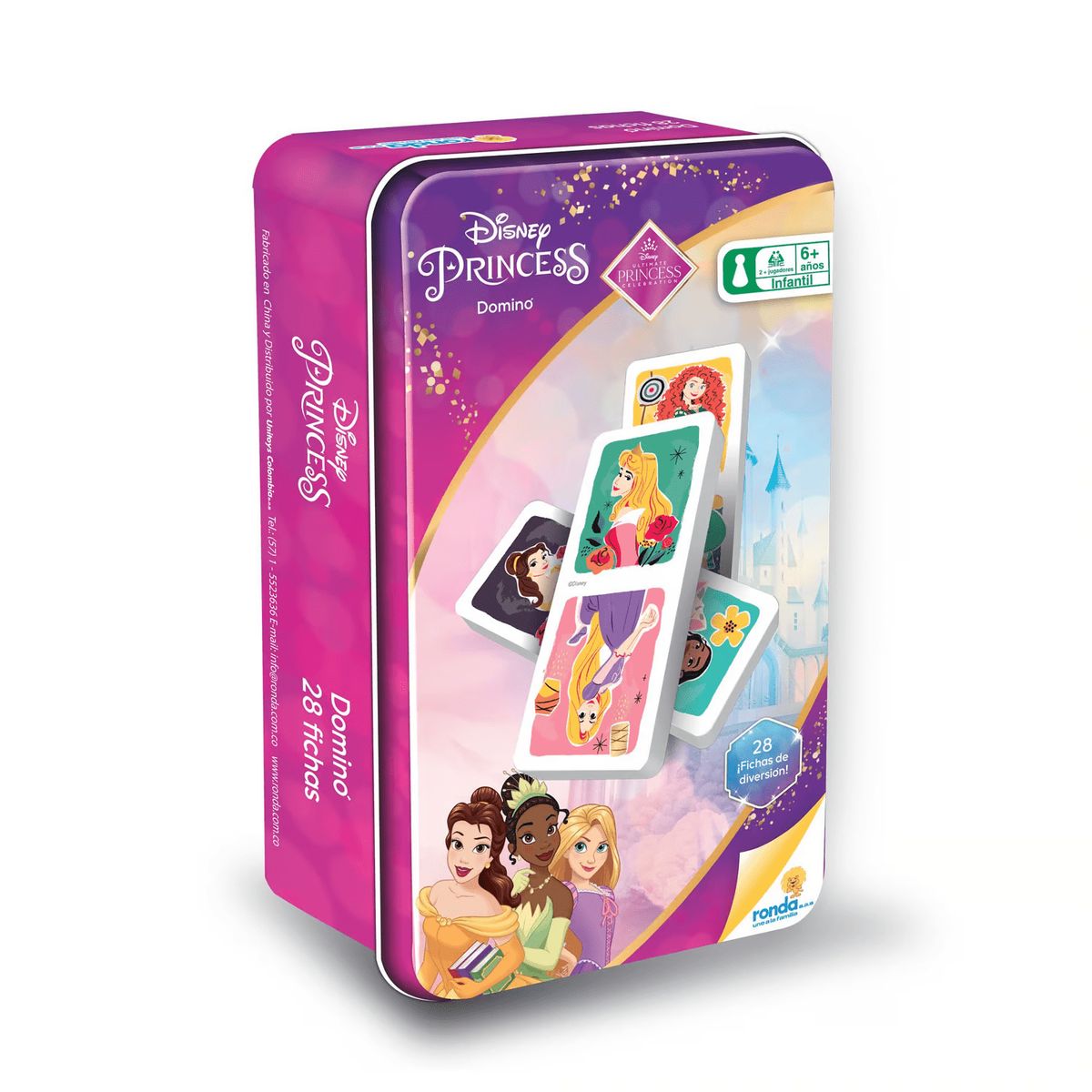 RONDA - Juego De Mesa Domino princesas Disney Familia Niños