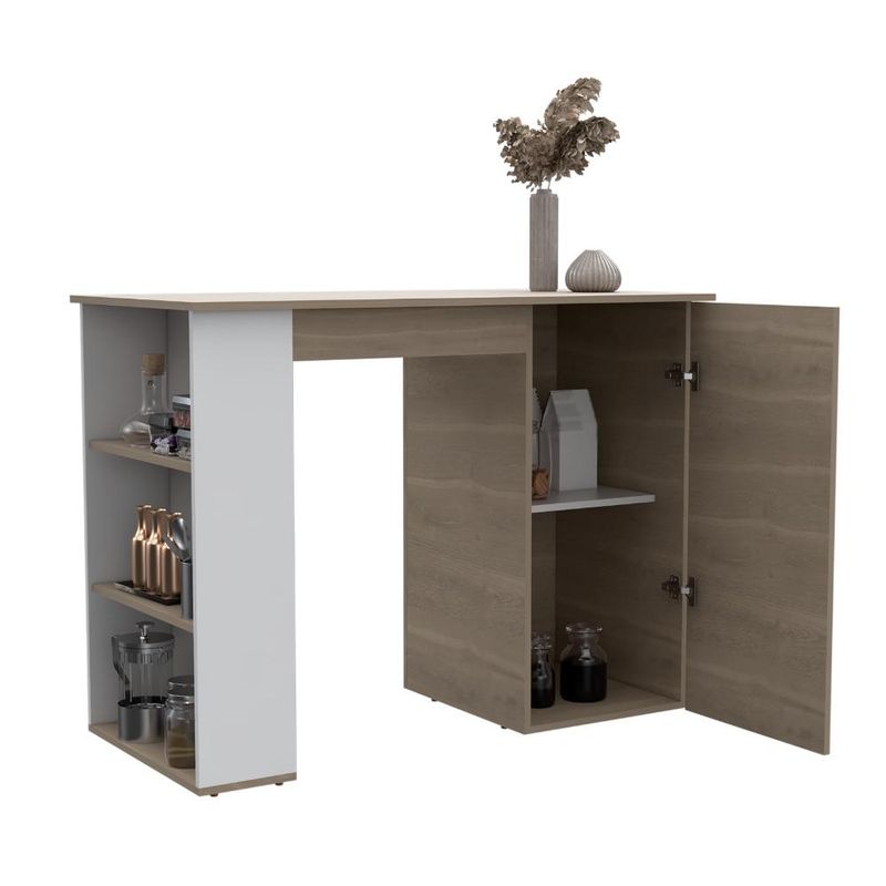RTA DESIGN - Barra de Cocina Ailen Bardolino y Blanco con amplia superficie