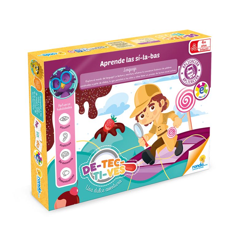 RONDA - Juego De Mesa Educativo Detectives Silabas Para Niños Niñas
