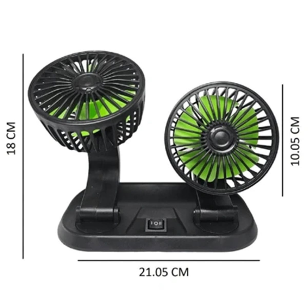 GENERICO - Ventilador Portátil Para El Vehículo Gira 360º