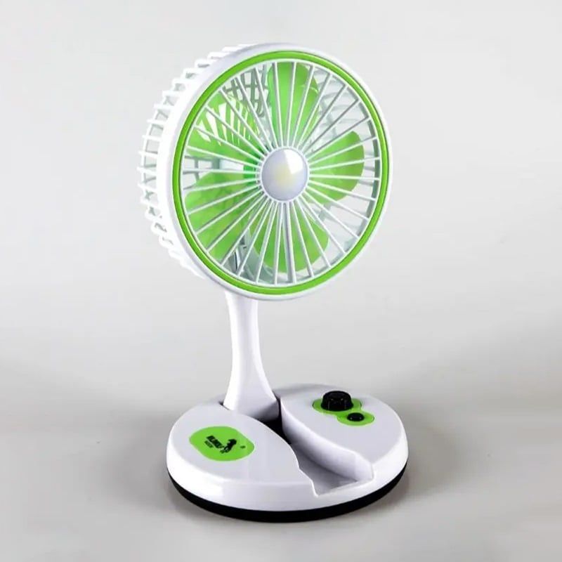 GENERICO - Ventilador Eléctrico Recargable Por USB Con Iluminación