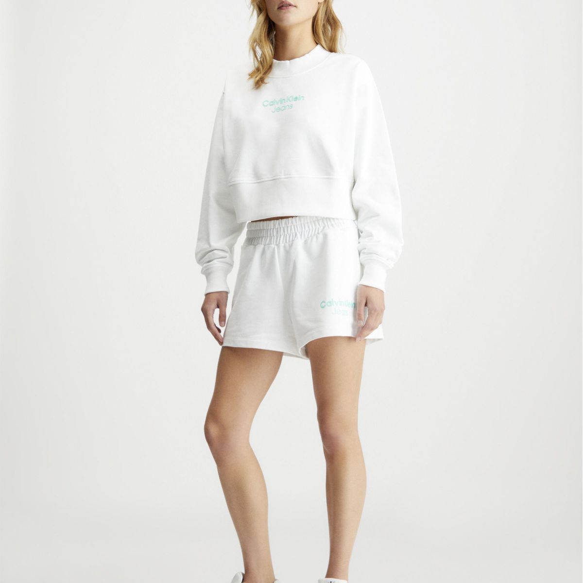 CALVIN KLEIN - Saco Blanco Oversize En Algodón Orgánico Para Mujer Calvin Klein