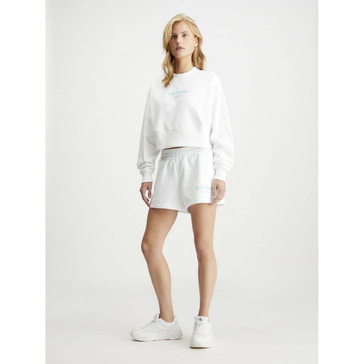 CALVIN KLEIN - Saco Blanco Oversize En Algodón Orgánico Para Mujer Calvin Klein
