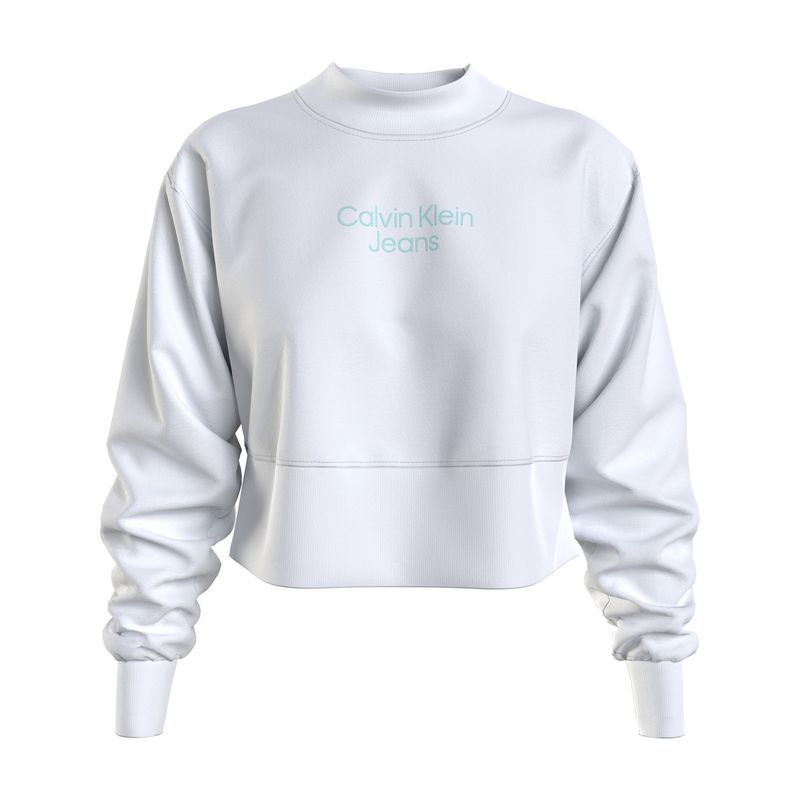 CALVIN KLEIN - Saco Blanco Oversize En Algodón Orgánico Para Mujer Calvin Klein