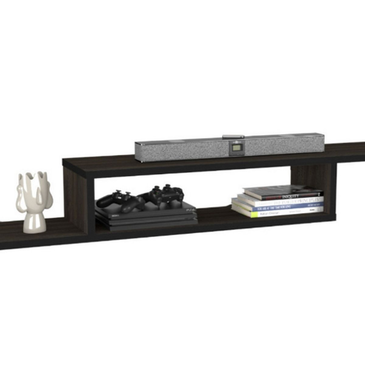 GENERICO - Repisas Flotantes TV Wengue Decoracion Moderna