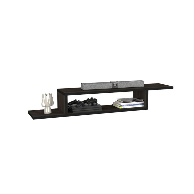 GENERICO - Repisas Flotantes TV Wengue Decoracion Moderna