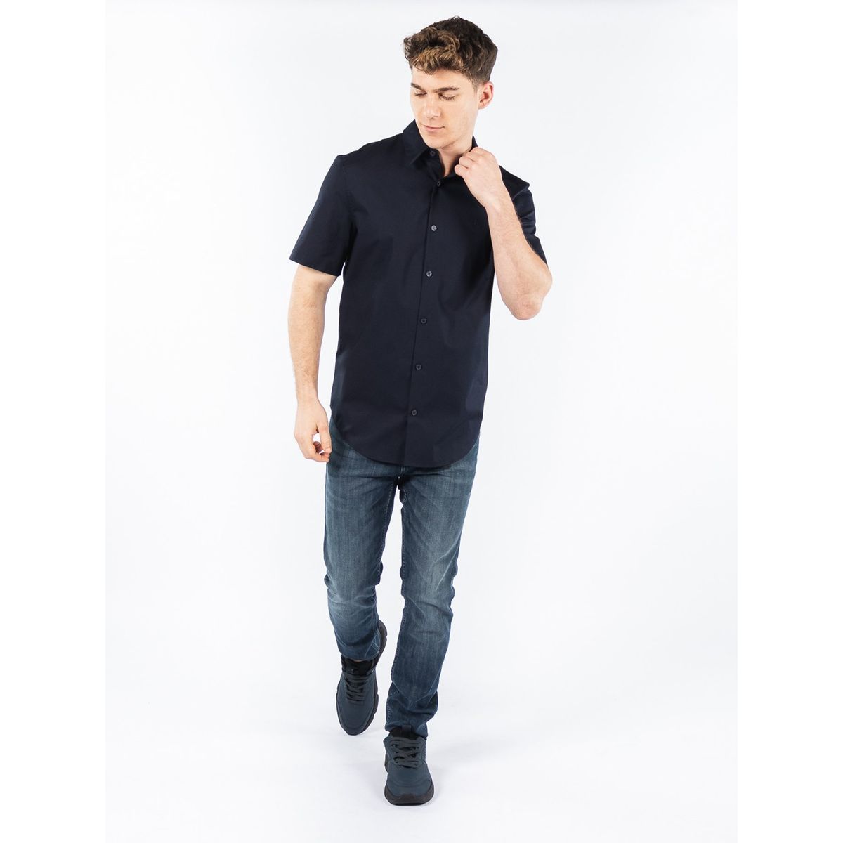 CALVIN KLEIN - Camisa Slim Manga Corta Calvin Klein