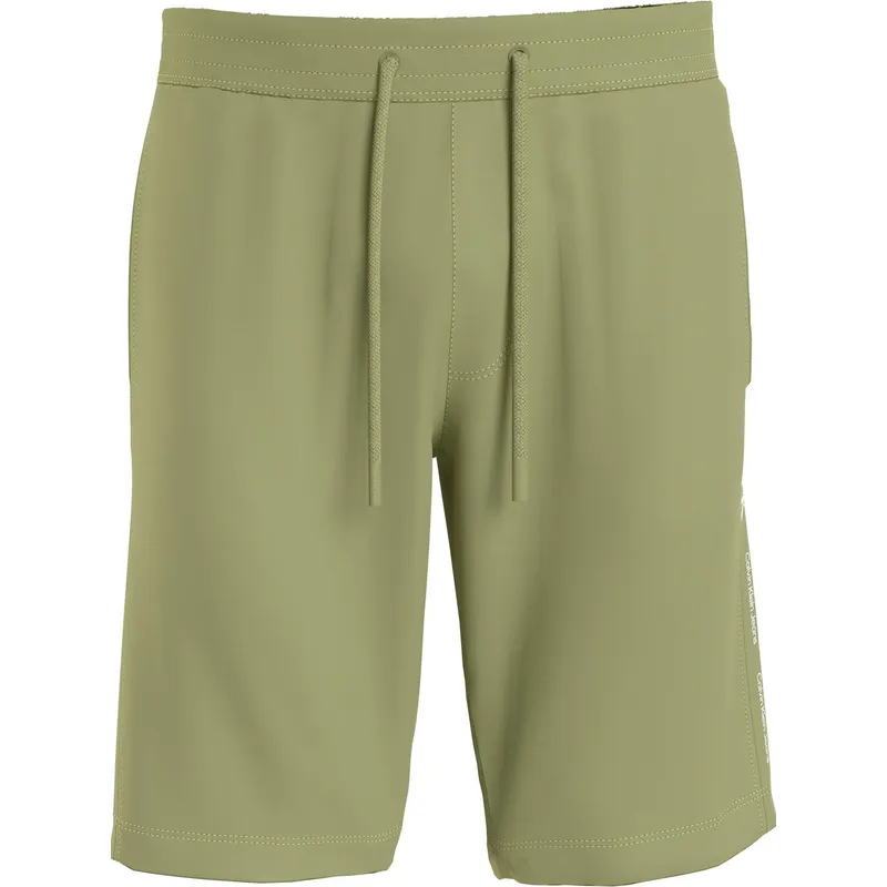CALVIN KLEIN - Bermuda Verde Con Cinta Distintiva En Los Laterales Calvin Klein