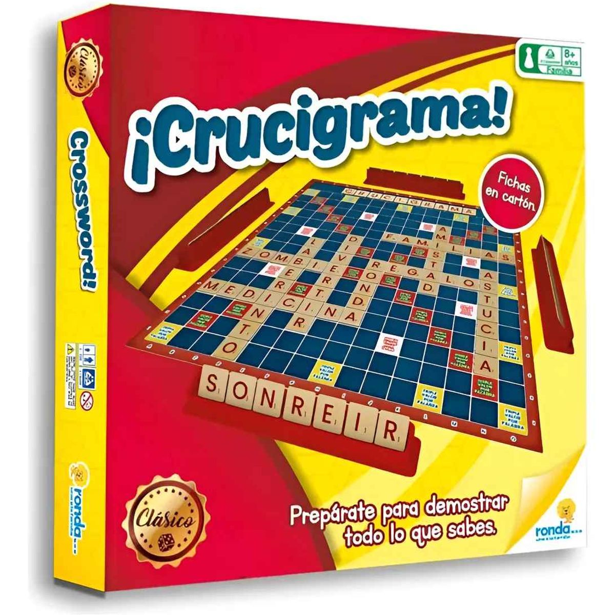 RONDA - Juego De Mesa Crucigrama Clásico Diversión En Familia Niños