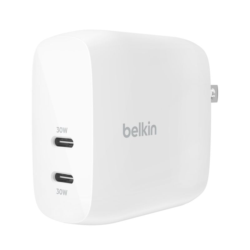 BELKIN - Cargador De Pared USB-C Dual PPS 60W Belkin Boostcharge Pro