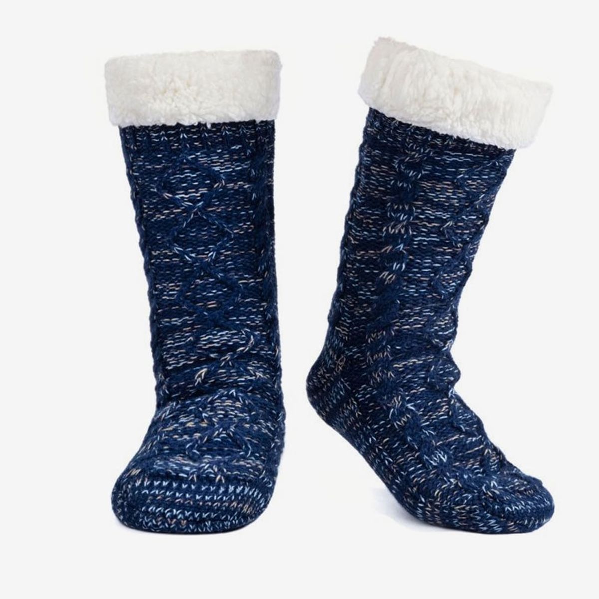 ROCKDOVE - Medias Térmicas Antideslizantes Chenille Azul NavyBlanco