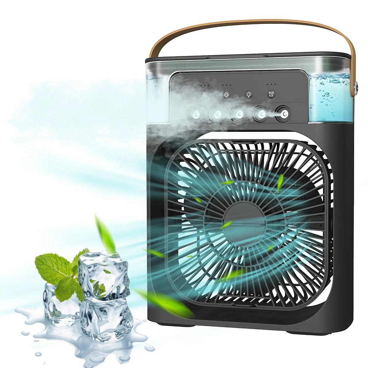 GENERICO - Ventilador Humificador Pro Negro