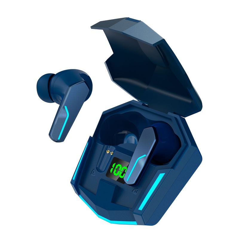 MOVISUN - AUDIFONOS BLUETOOTH ESTILO GAMER MOVISUN T7 Azul